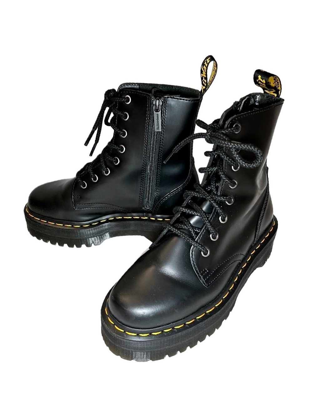 Dr. Martens Black Jadon Boots with Side Zipper Men’s 6 / Women’s 7